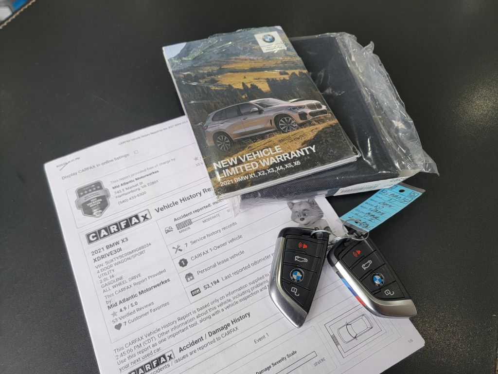 Image for 2021 BMW X3 XDRIVE 30I ///M Sport-HK Audio-NEW Tires!
