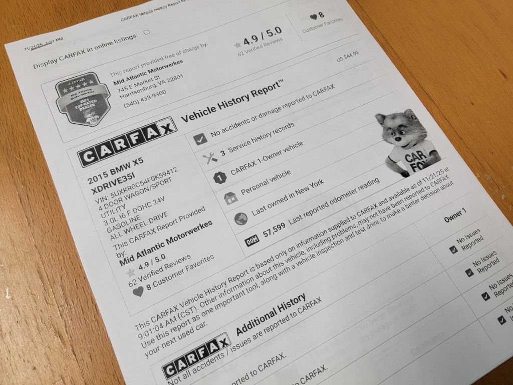 Image for 2015 BMW X5 XDRIVE 35I 1 Owner! MSport-Loaded-MINT!!