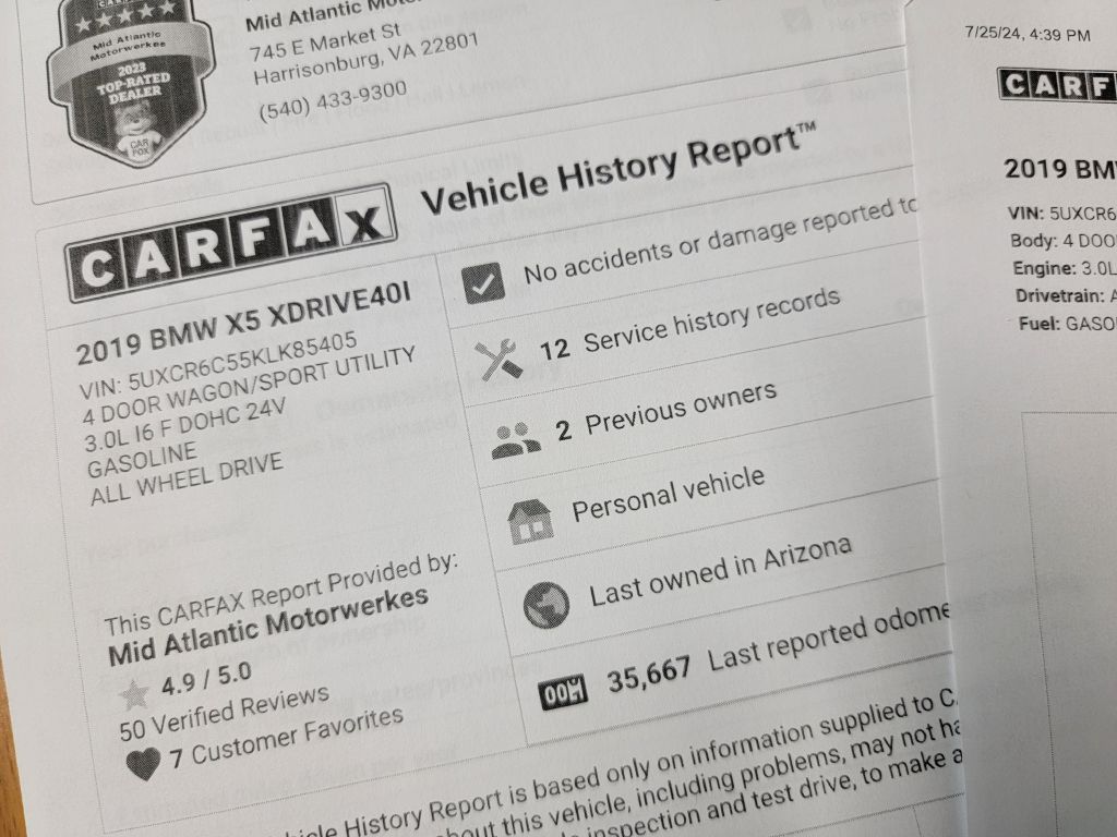 Image for 2019 BMW X5 40I XDRIVE Massage Seats-Head Up-AC Seats