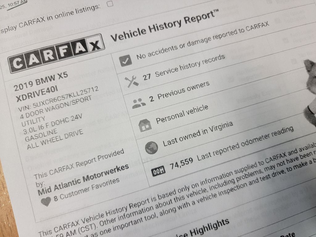 Image for 2019 BMW X5 XDRIVE 40I Loaded-HeadUp-CLEAN!!