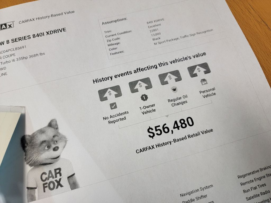 Image for 2023 BMW 840I XDRIVE 1-Owner MSport 13k Miles!
