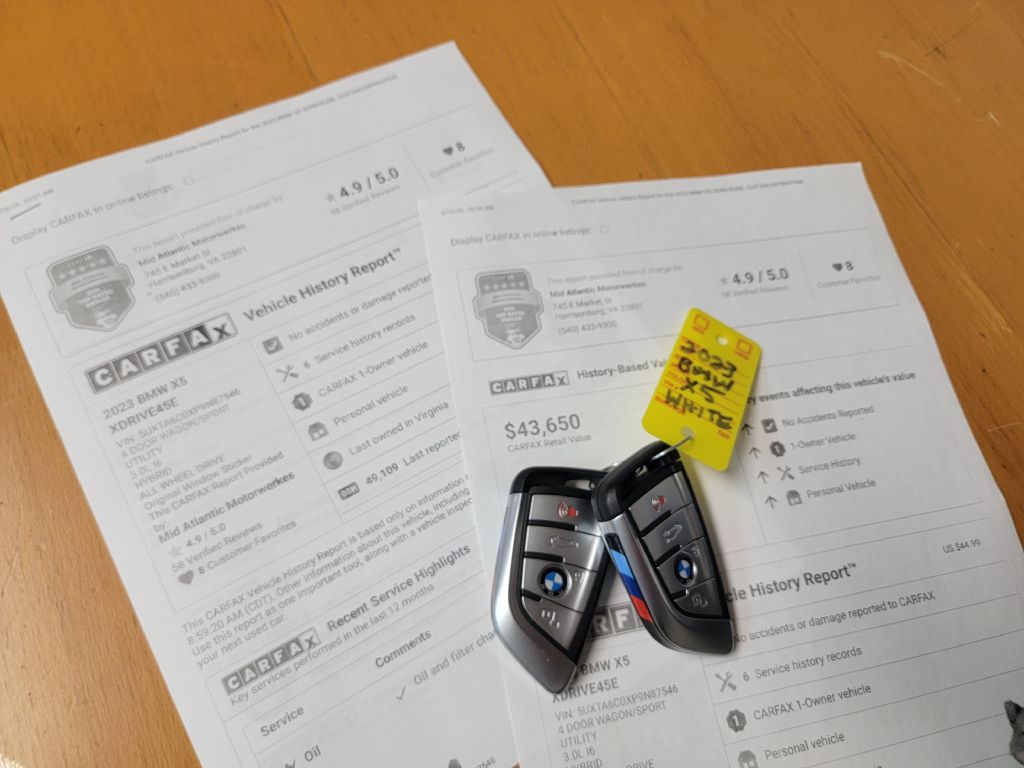 Image for 2023 BMW X5 45E XDRIVE MSport-HUGE Options-Serviced!