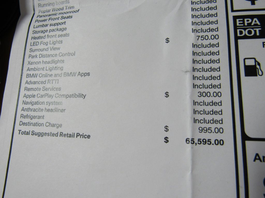 Image for 2017 BMW X5 35I XDRIVE 1 Owner! XLine-Skyview-LOADED!