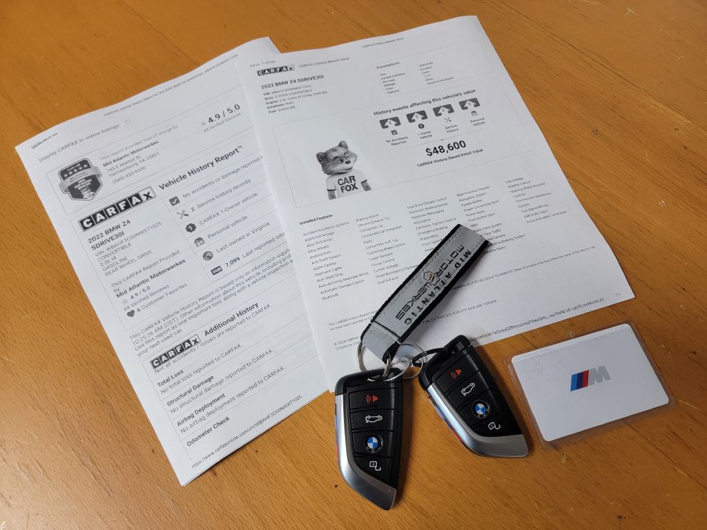 Image for 2022 BMW Z4 30I MSPORT PPF MINT Condition - Prem2 Pkg