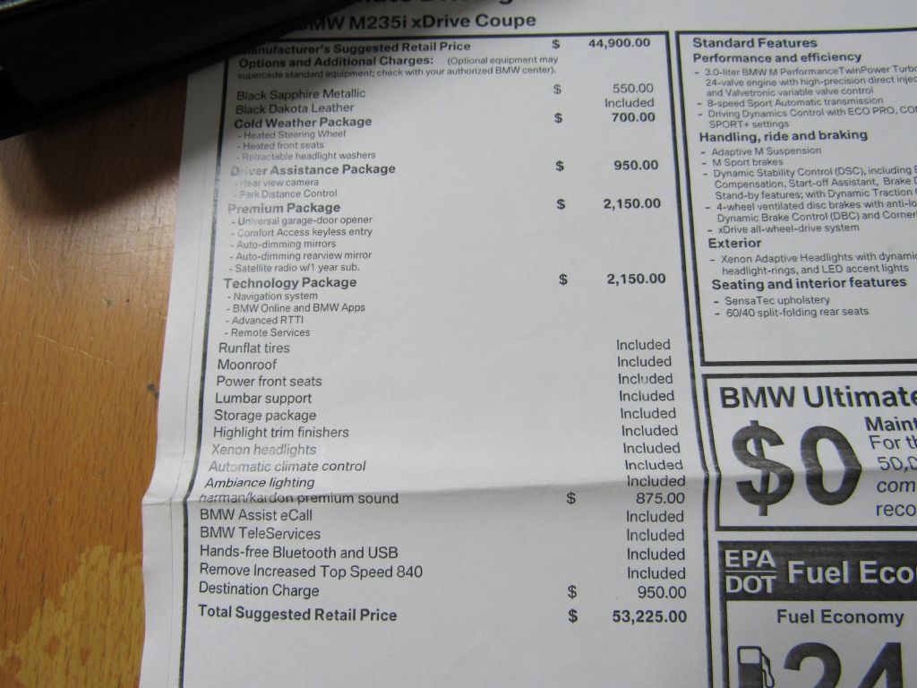 Image for 2015 BMW M235I XDRIVE NAV REAR CAMERA H/K AUDIO