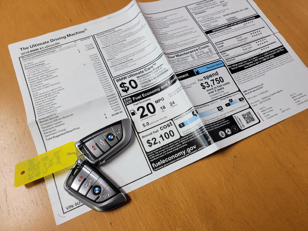 Image for 2018 BMW X5 XDRIVE 35I 1 Owner-Low Miles-Serviced Up!