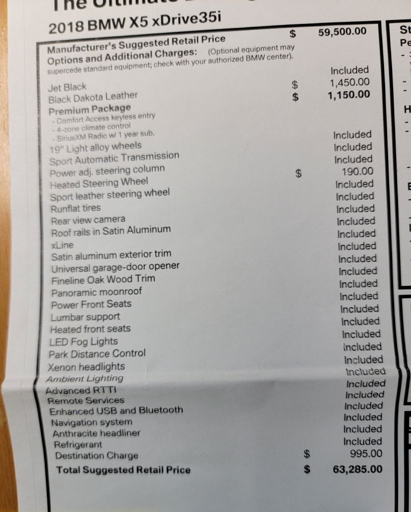 Image for 2018 BMW X5 XDRIVE 35I 1 Owner-Low Miles-Serviced Up!