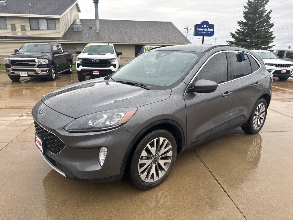 Carbonized Gray 2022 Ford Escape Hybrid Titanium AWD SUV / Crossover All-Wheel Drive Continuously Variable Transmission