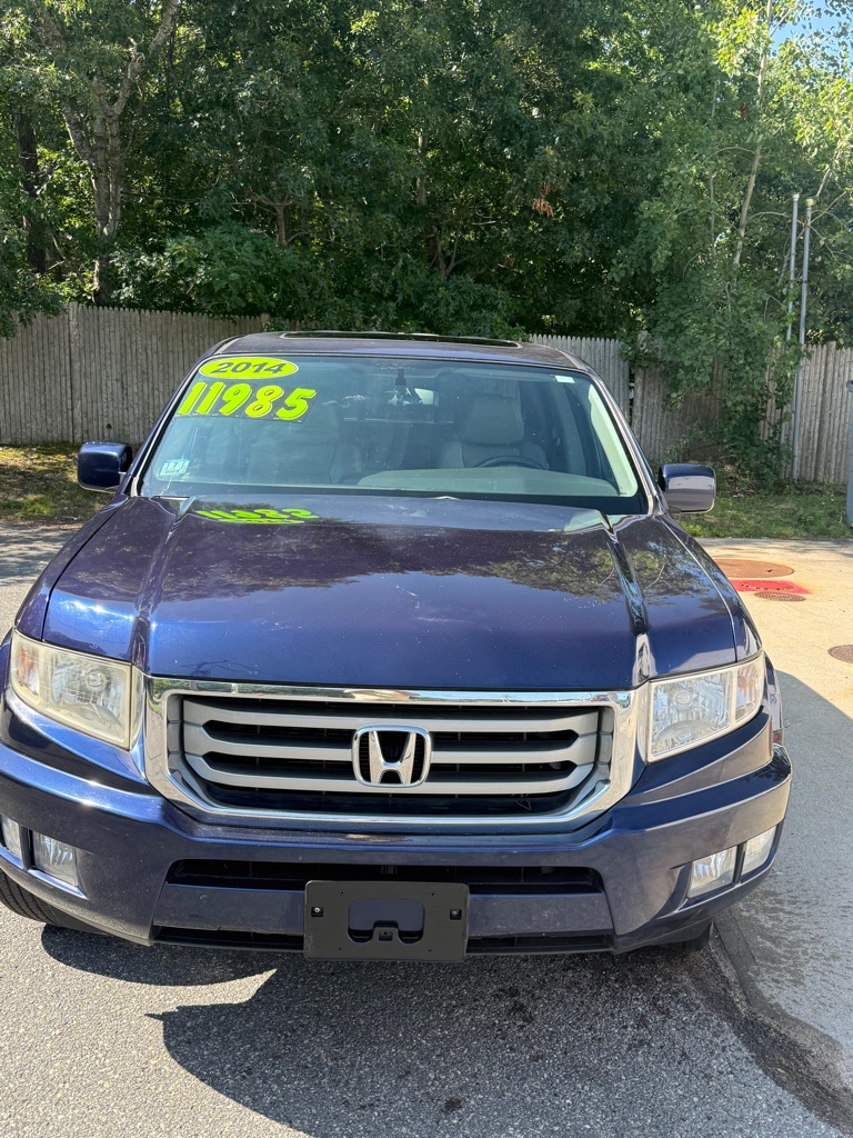 Blue 2014 Honda Ridgeline Pickup Truck Four-Wheel Drive Automatic