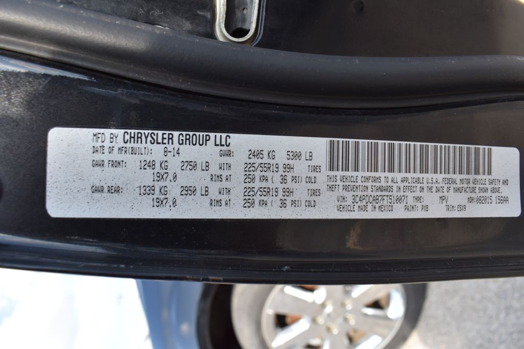DODGE JOURNEY 2015 DODGE JOURNEY 3C4PDCAB7FT510071