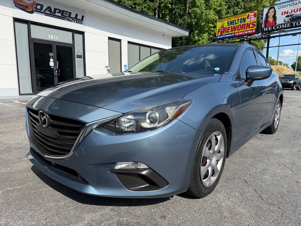 Blue 2016 Mazda MAZDA3 i Sport Sedan Front-Wheel Drive Automatic