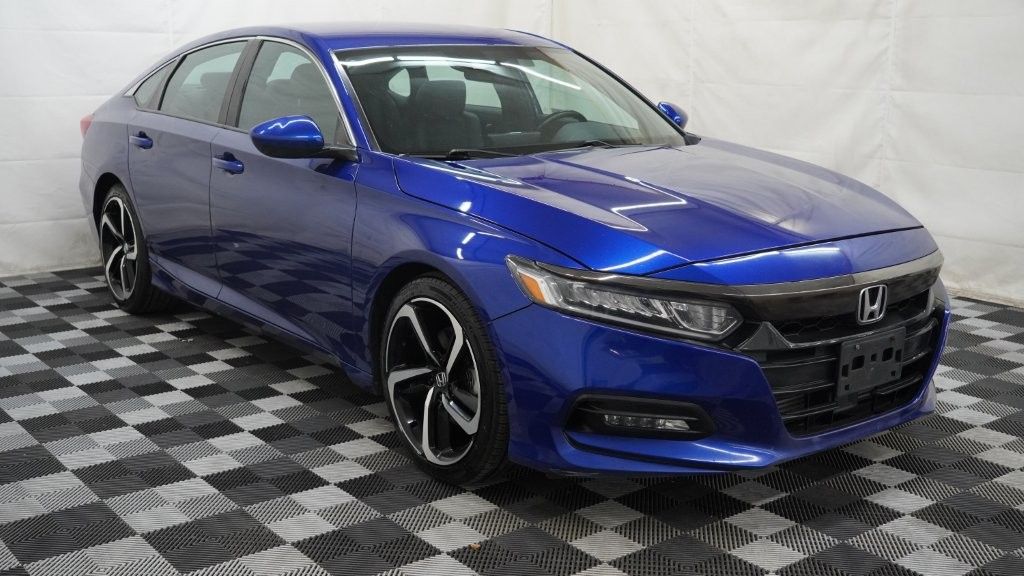 Blue 2020 Honda Accord Sedan Front-Wheel Drive Continuously Variable Transmission