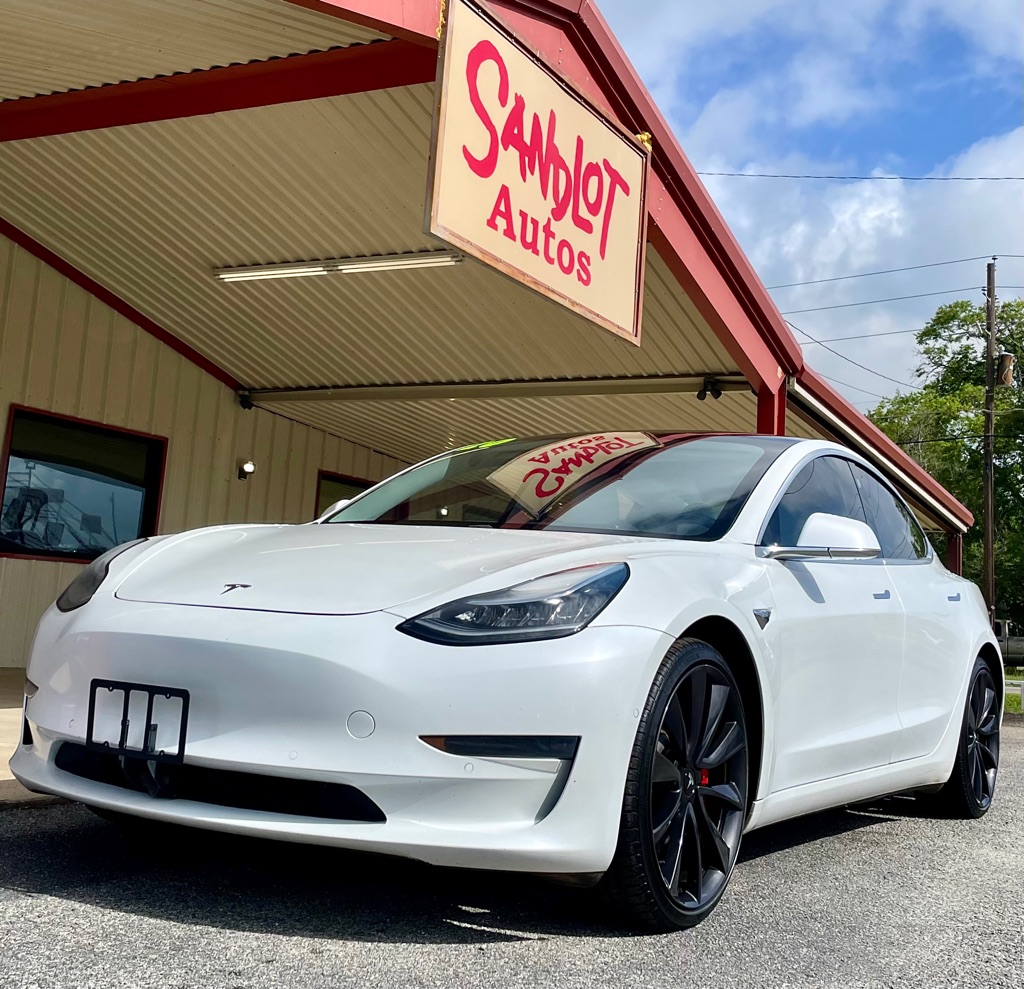 White 2020 Tesla Model 3 Sedan All-Wheel Drive Continuously Variable Transmission