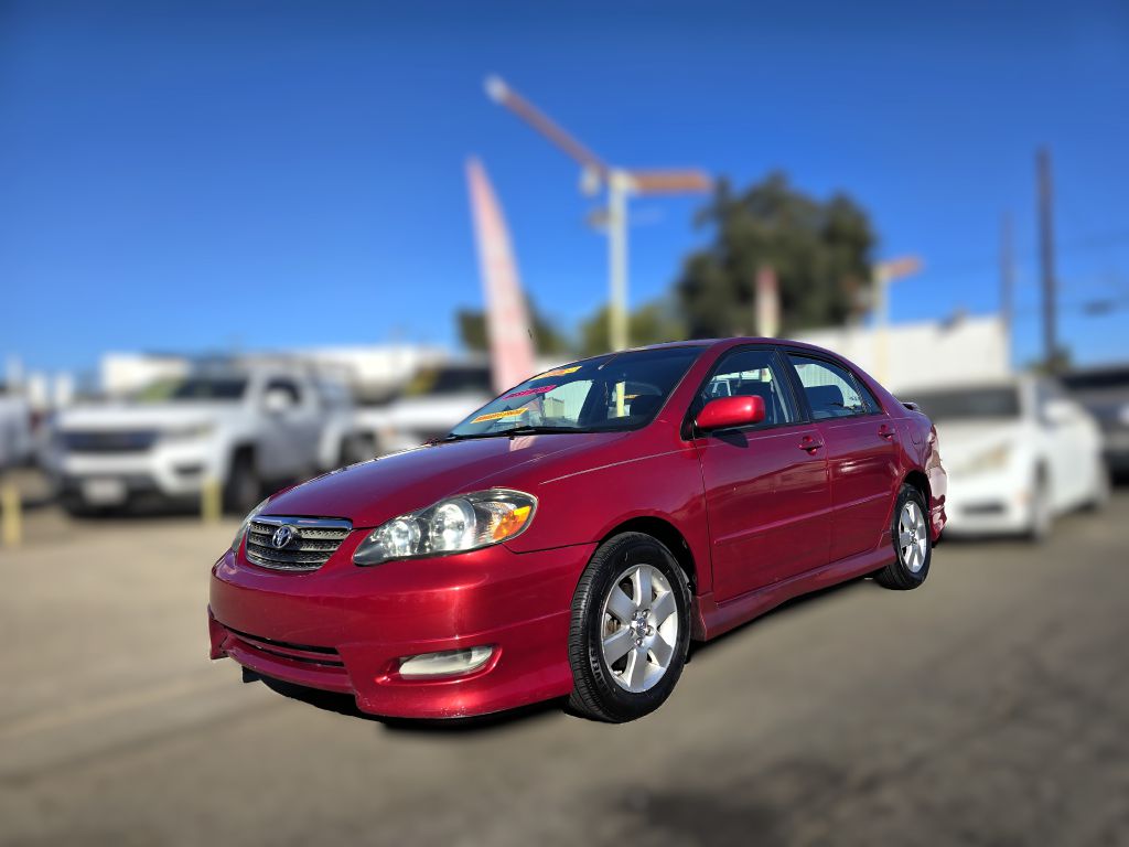 Red 2008 Toyota Corolla Sedan Front-Wheel Drive Automatic