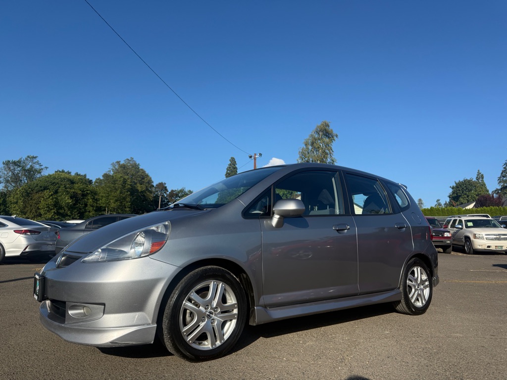 Silver 2007 Honda Fit Hatchback Front-Wheel Drive Automatic