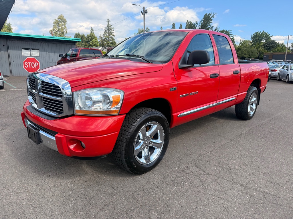 Red 2006 Dodge RAM 1500 Pickup Truck Four-Wheel Drive Automatic