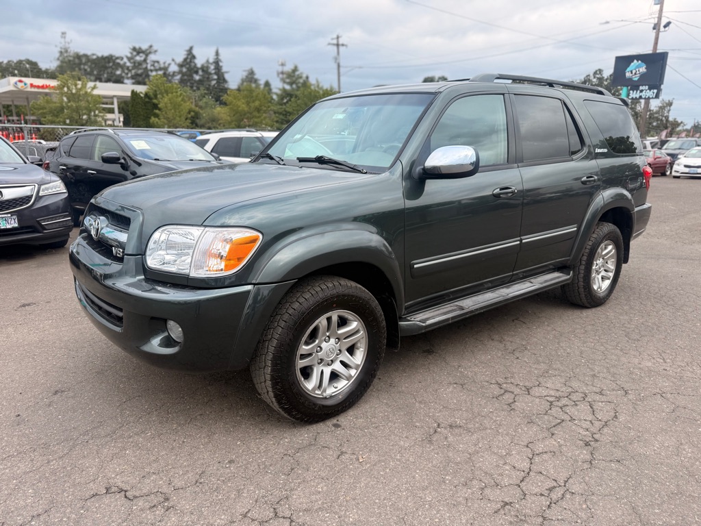 Green 2007 Toyota Sequoia SUV / Crossover Four-Wheel Drive Automatic