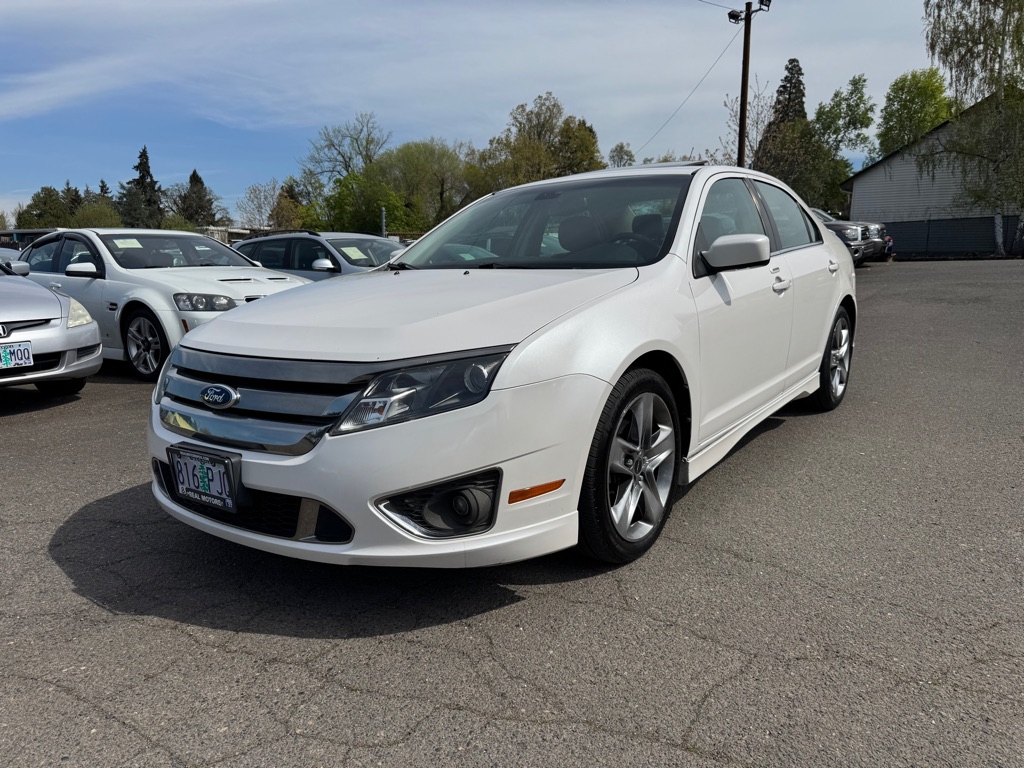 White 2011 Ford Fusion Sport Sedan Front-Wheel Drive Automatic