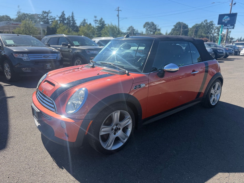 Orange 2006 MINI Cooper S Convertible Convertible Front-Wheel Drive Automatic