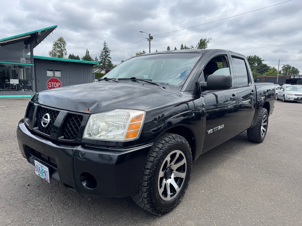Black 2005 Nissan Titan Pickup Truck Rear-Wheel Drive Automatic