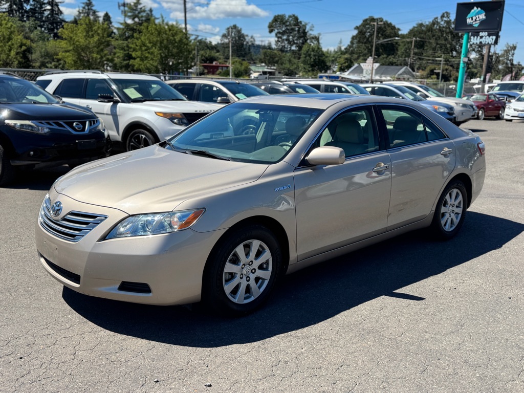 Gold 2007 Toyota Camry Hybrid Sedan Front-Wheel Drive Continuously Variable Transmission