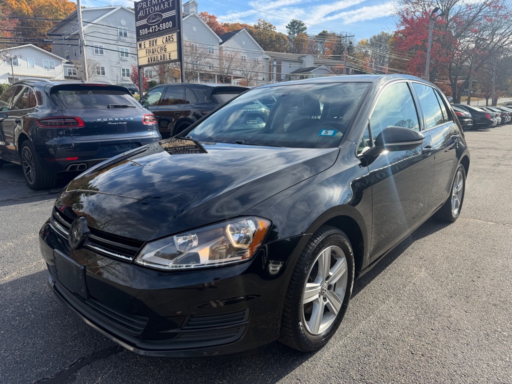 Black 2017 Volkswagen Golf Hatchback Front-Wheel Drive 5-Speed Manual