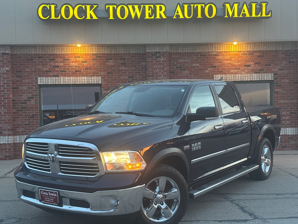Blue 2013 RAM 1500 Big Horn Crew Cab 4WD Pickup Truck Four-Wheel Drive Automatic
