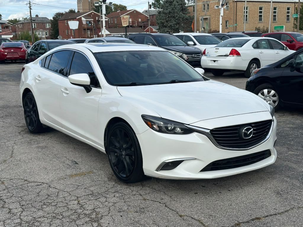 White 2016 Mazda MAZDA6 Sedan Front-Wheel Drive Automatic