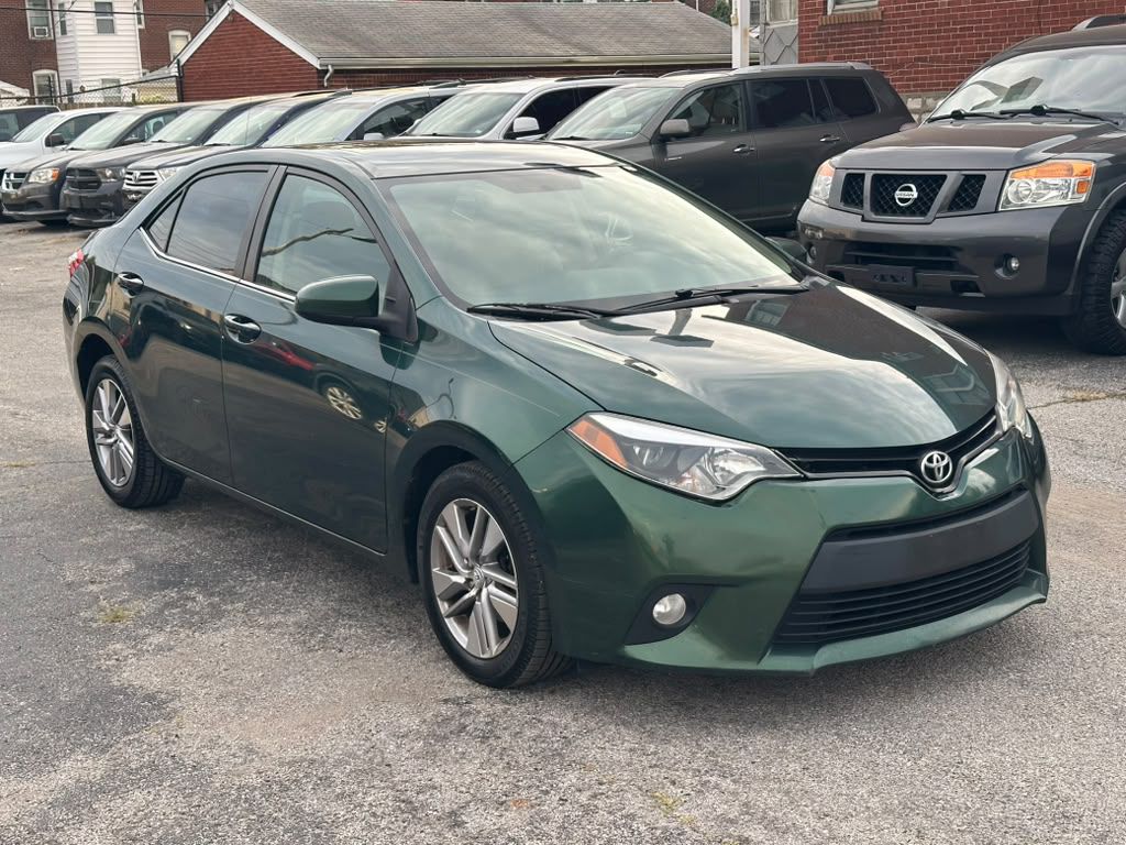 Green 2014 Toyota Corolla Sedan Front-Wheel Drive Continuously Variable Transmission