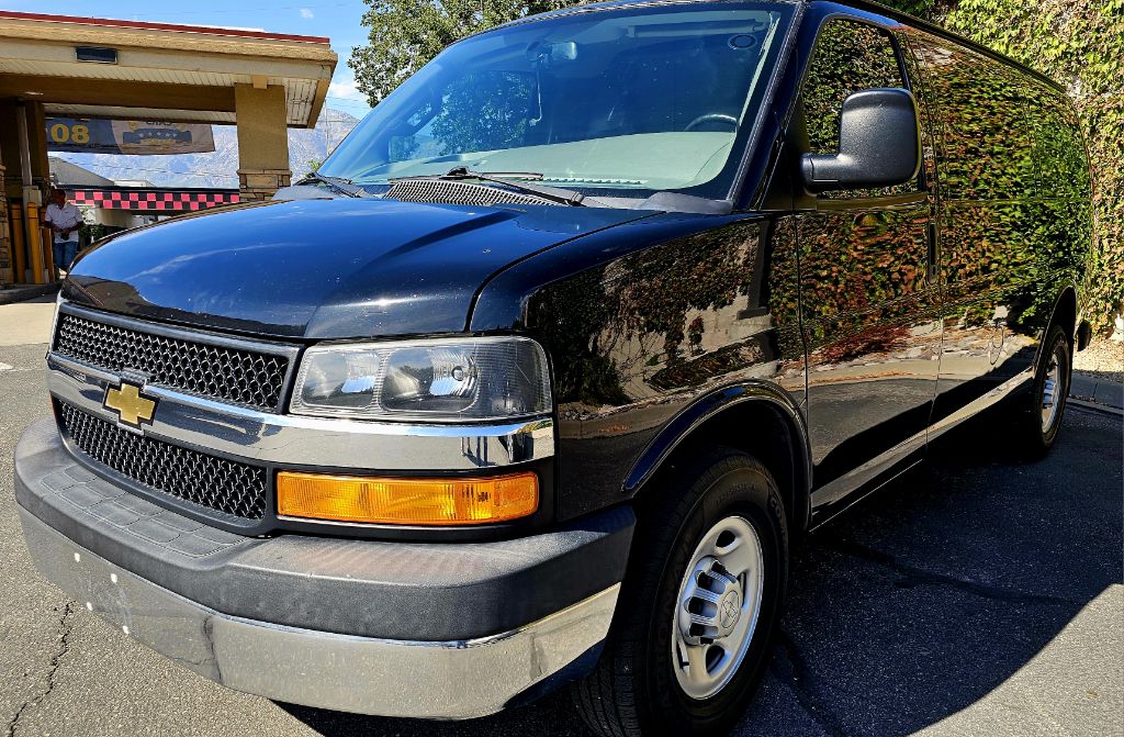 Black 2018 Chevrolet Express Cargo Van Rear-Wheel Drive Automatic
