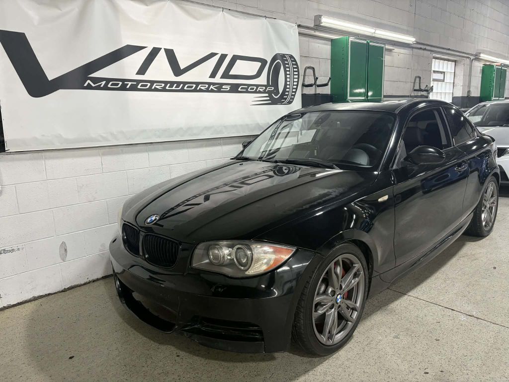 Black 2008 BMW 1 Series 135i Coupe RWD Coupe Rear-Wheel Drive 6-Speed Manual
