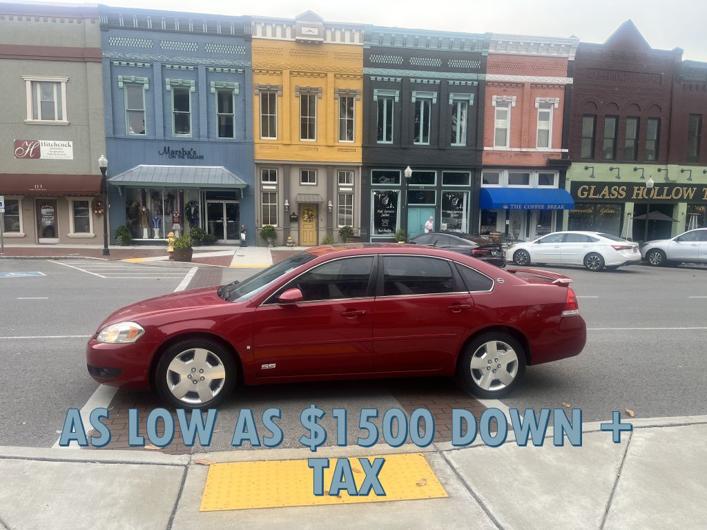 Red 2008 Chevrolet Impala Sedan Front-Wheel Drive Automatic