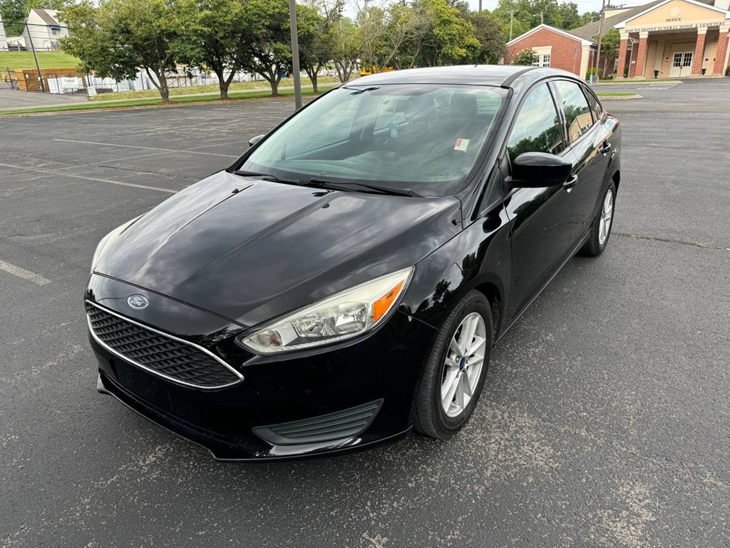 Black 2018 Ford Focus SE Sedan Front-Wheel Drive Automatic