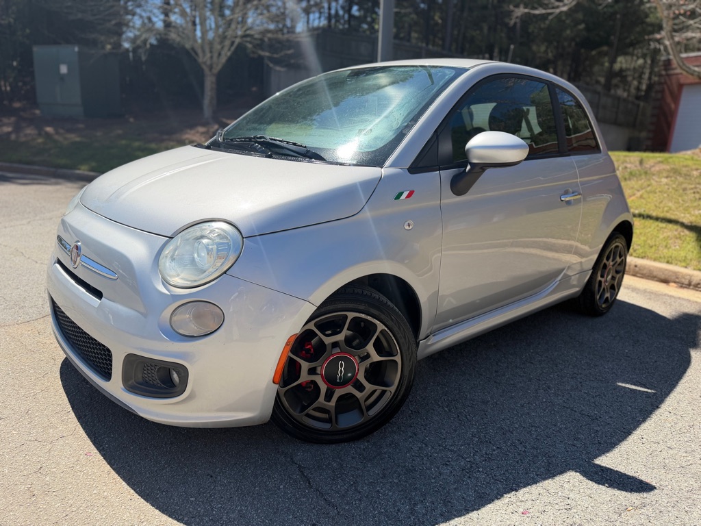 Silver 2012 FIAT 500 Sport Hatchback Front-Wheel Drive Automatic