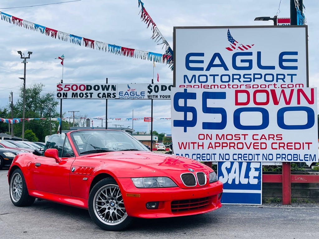 Red 2001 BMW Z3 3.0i Roadster RWD Convertible Rear-Wheel Drive Automatic