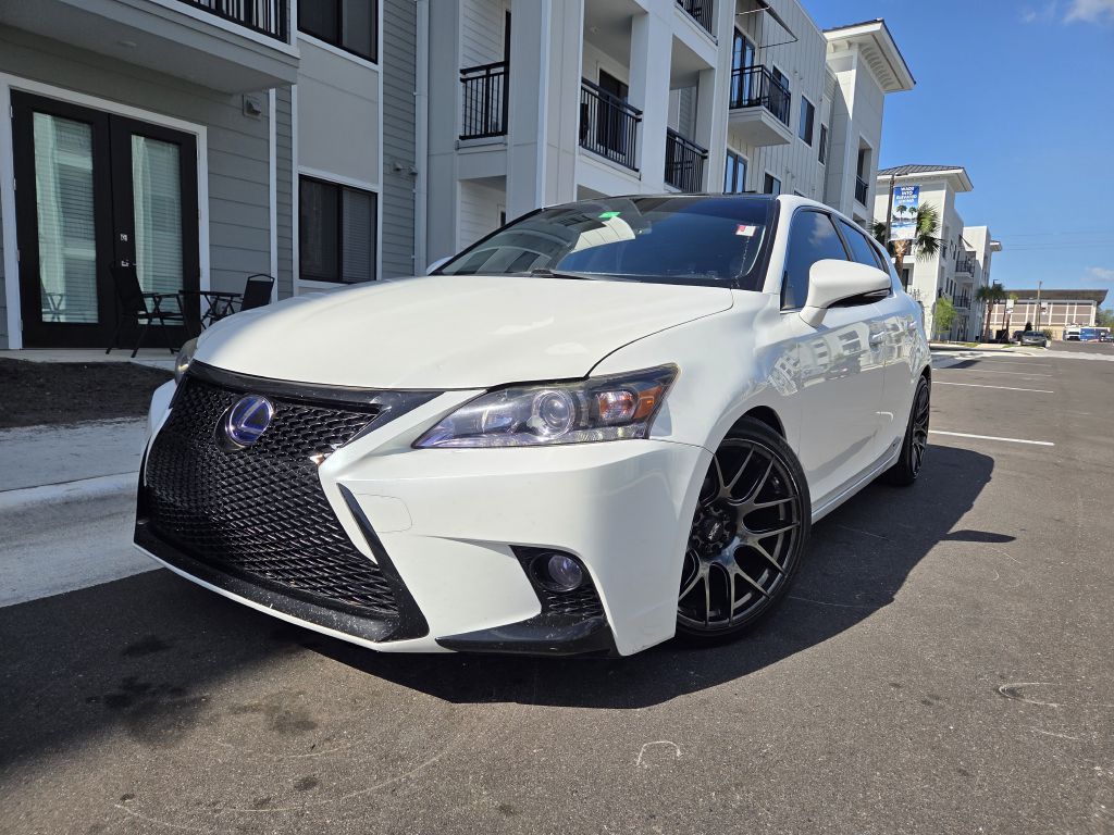 White 2015 Lexus CT Hybrid 200h FWD Wagon Front-Wheel Drive Continuously Variable Transmission