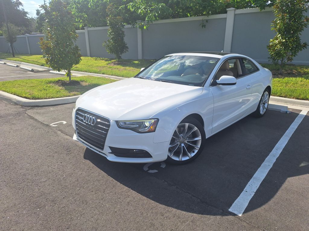 White 2014 Audi A5 Coupe All-Wheel Drive Automatic