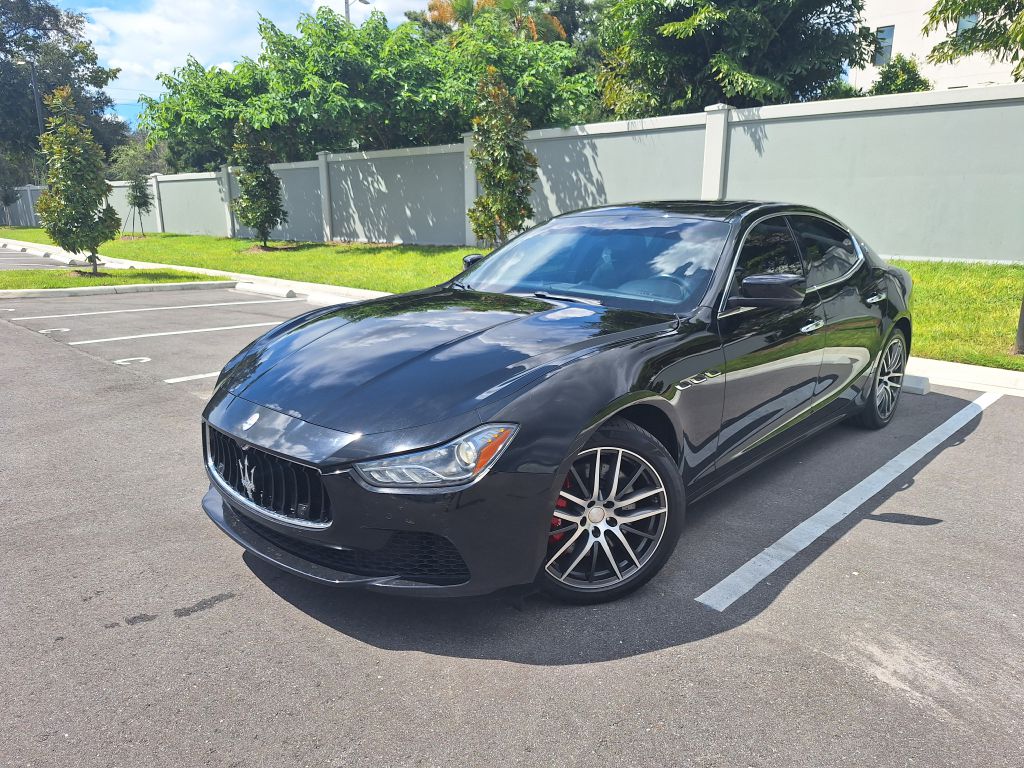 Black 2015 Maserati Ghibli Sedan Rear-Wheel Drive Automatic