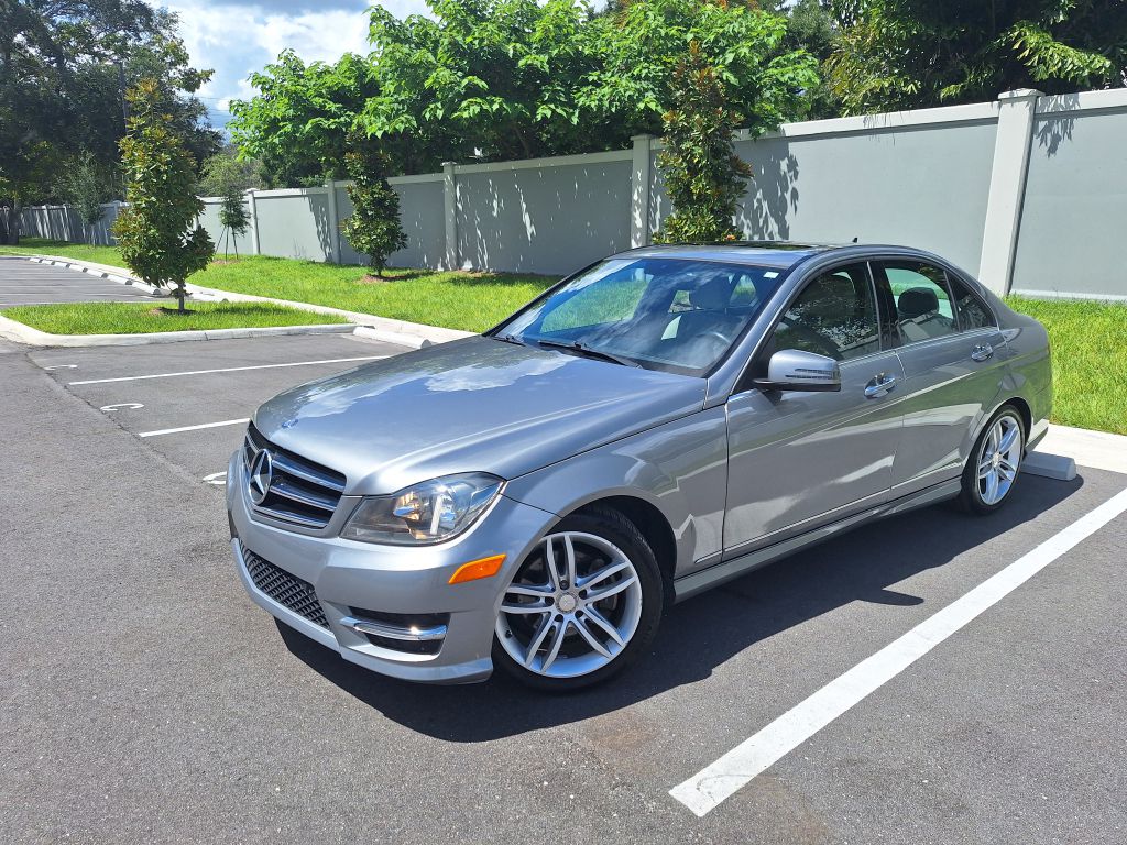 Silver 2014 Mercedes-Benz C-Class Sedan Rear-Wheel Drive Automatic