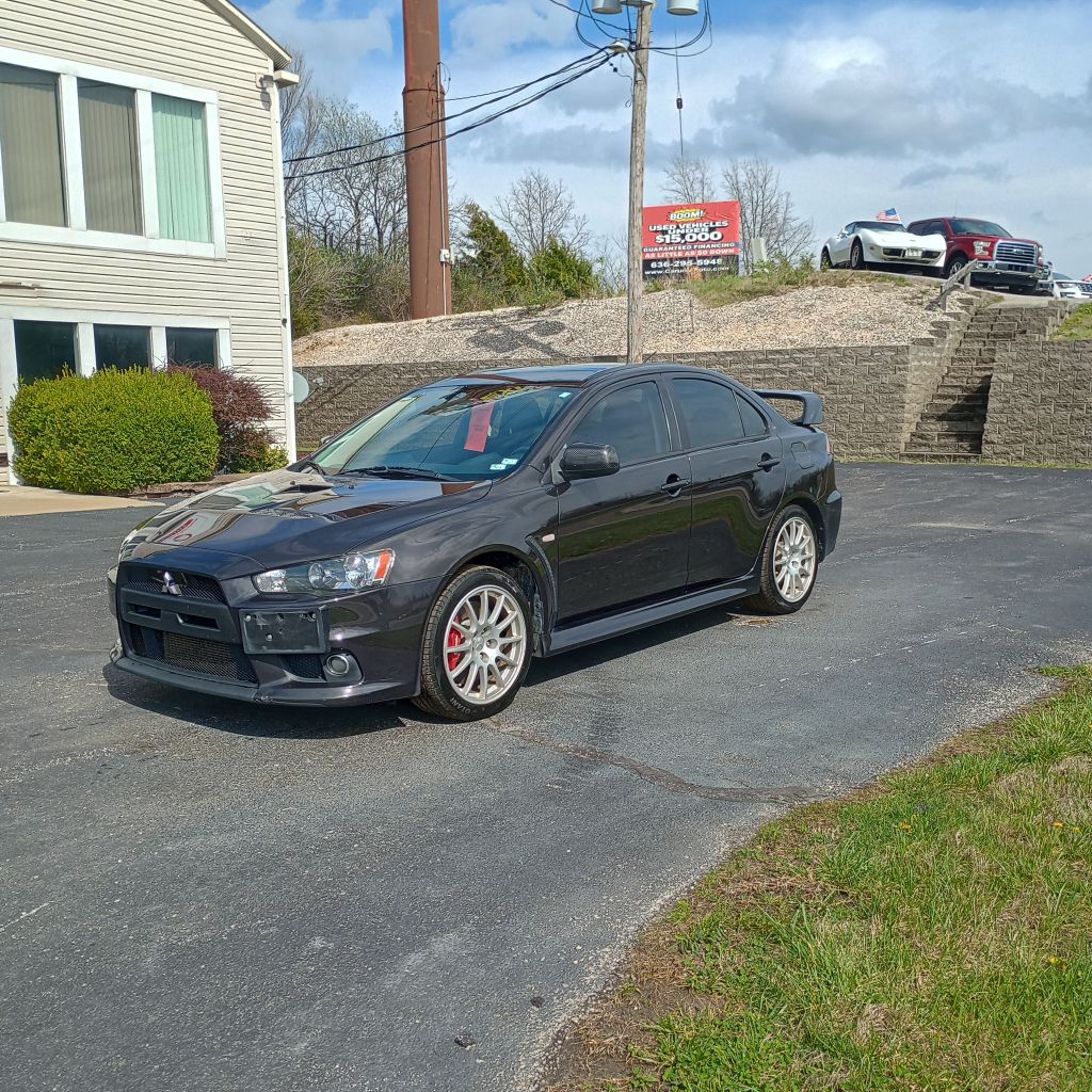 Gray 2012 Mitsubishi Lancer Evolution GSR Sedan All-Wheel Drive Automatic