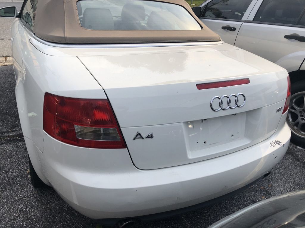 AUDI A4 2004 AUDI A4 WAUAT48H44K022197