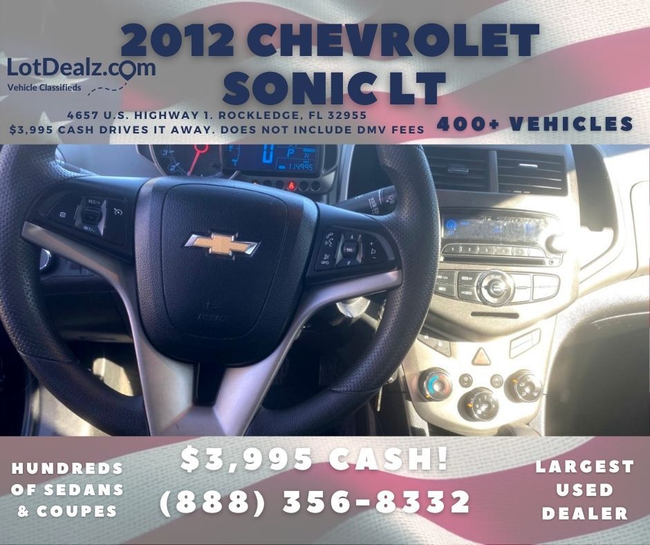 CHEVROLET SONIC 2012 CHEVROLET SONIC 1G1JC5SH3C4203112