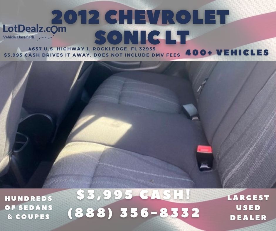 CHEVROLET SONIC 2012 CHEVROLET SONIC 1G1JC5SH3C4203112