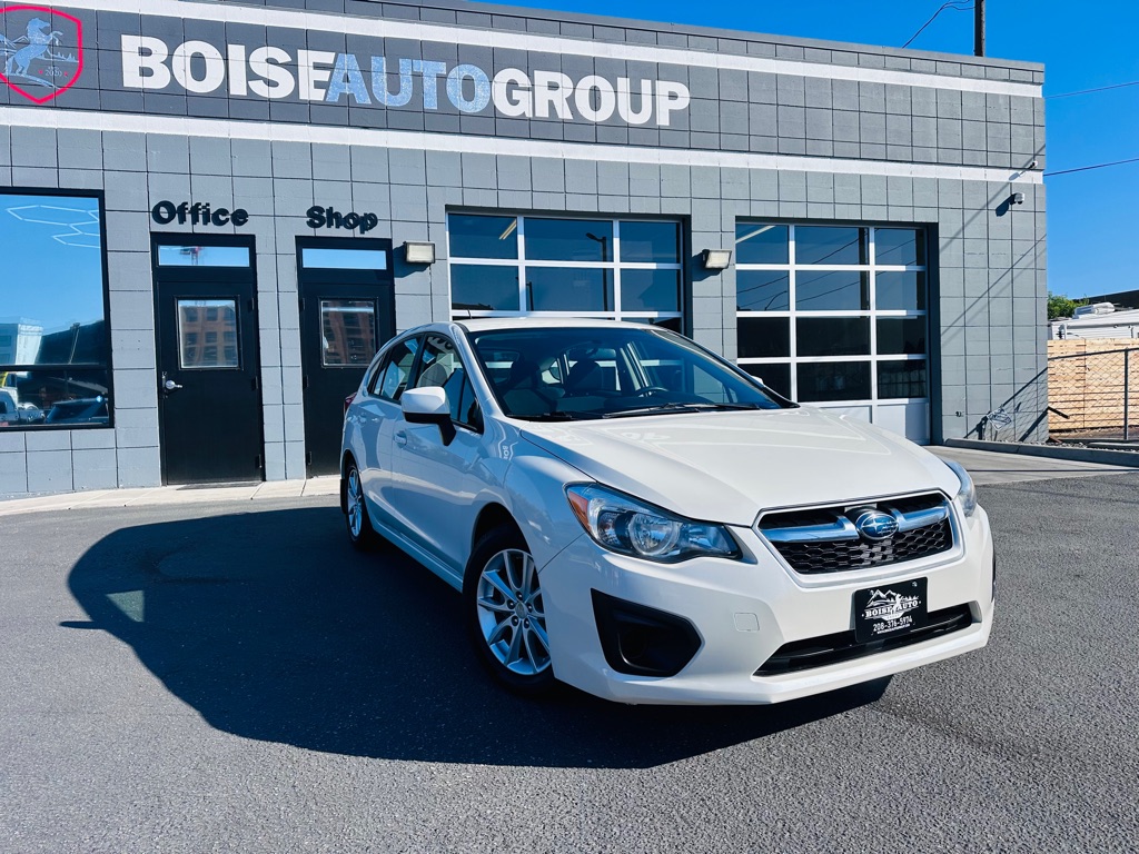 White 2014 Subaru Impreza Hatchback All-Wheel Drive Manual