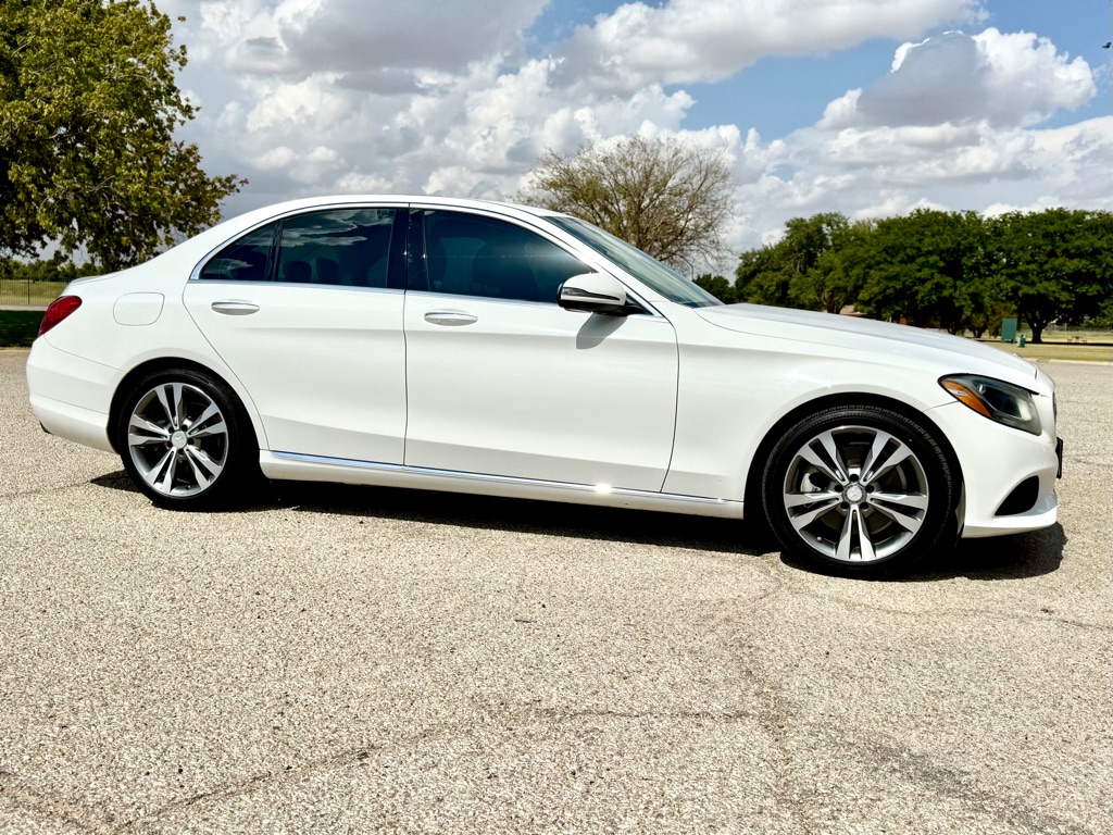 White 2016 Mercedes-Benz C-Class Sedan Rear-Wheel Drive Automatic