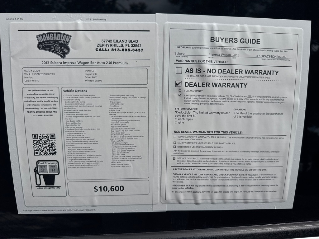 Photo 21 of this SUBARU IMPREZA