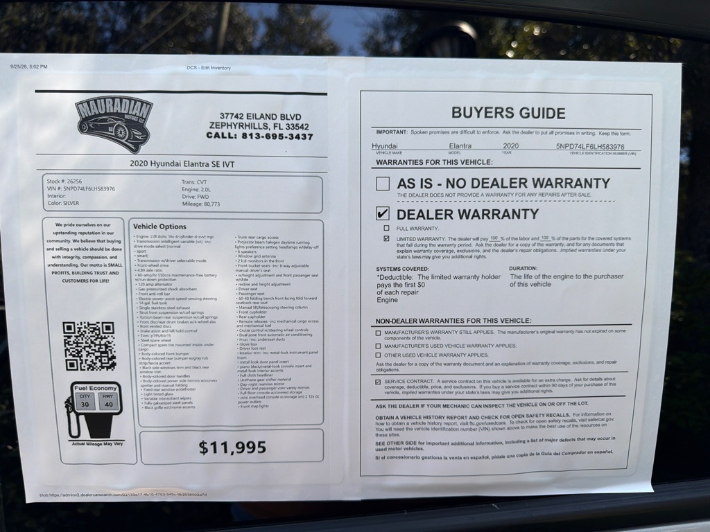 Photo 27 of this HYUNDAI ELANTRA