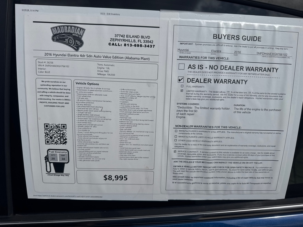 Photo 15 of this HYUNDAI ELANTRA