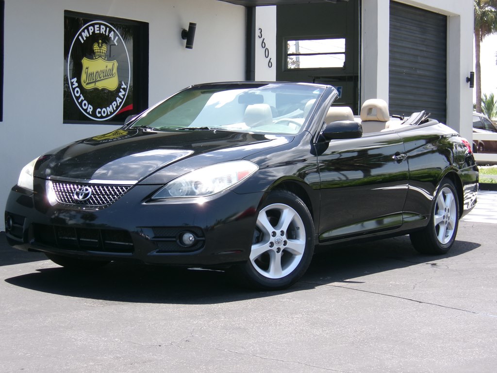 Black 2008 Toyota Camry Solara Coupe Front-Wheel Drive Automatic