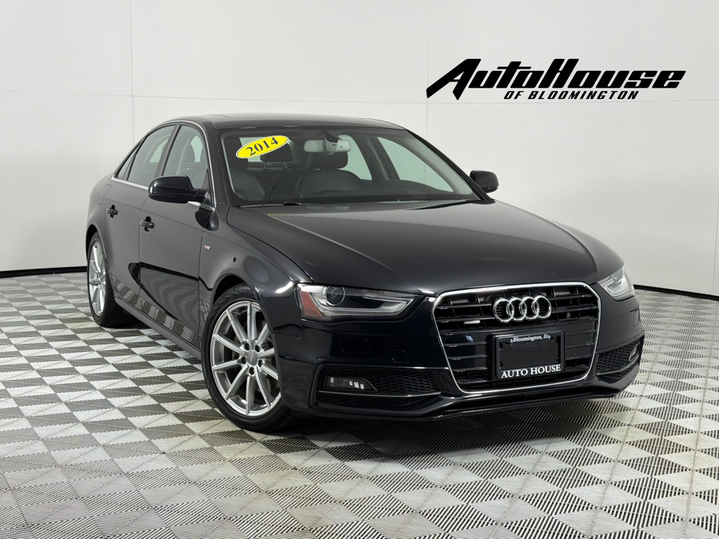 Black 2014 Audi A4 2.0T quattro Premium Plus AWD Sedan All-Wheel Drive Automatic